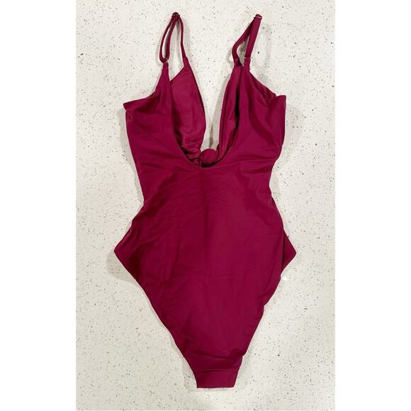 Andie Swim The Santorini One Piece Bathing Suit Plum Purple Size XS - Picture 4 of 6